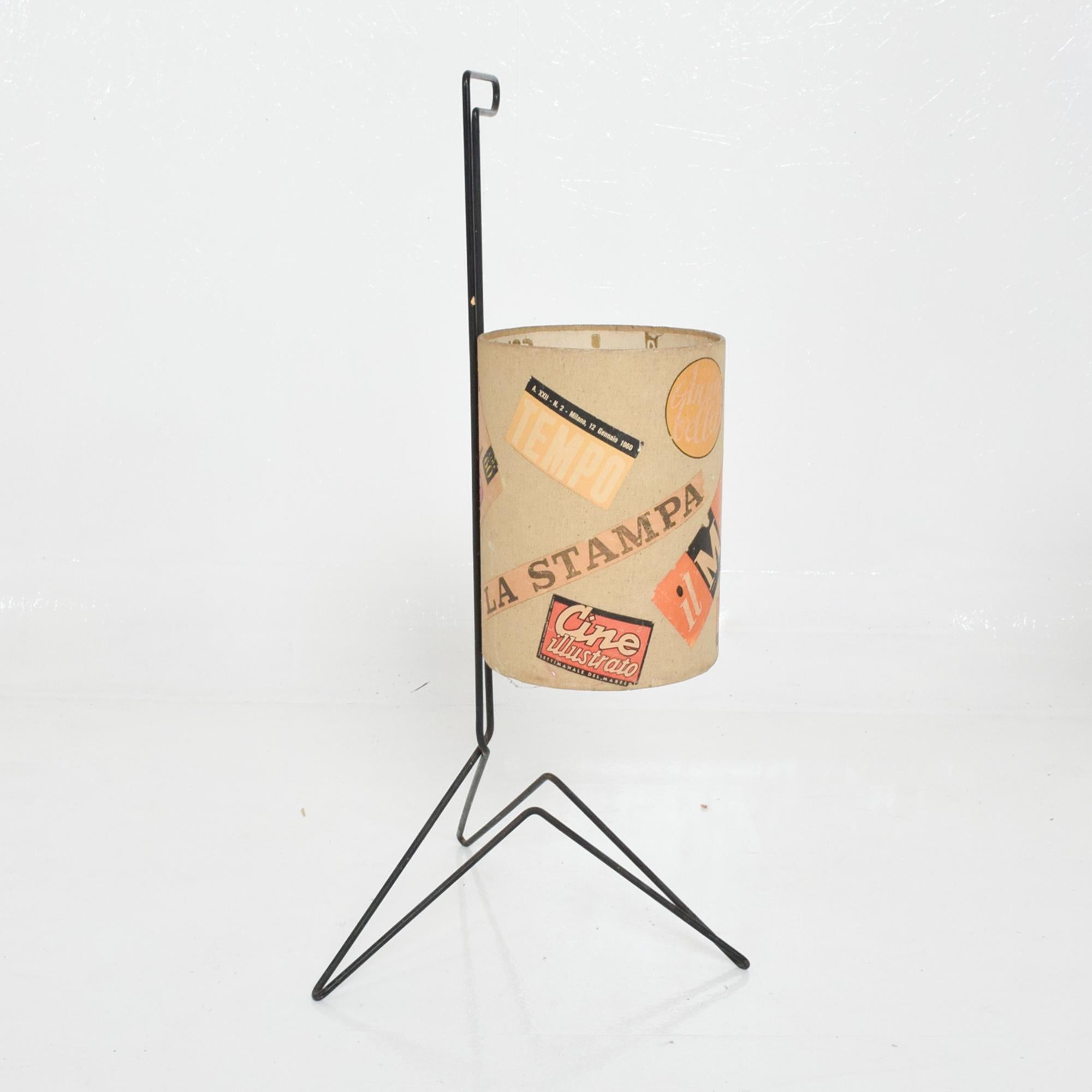 Mid-Century Modern Italy 1960s Exciting Pop Art Sculptural Iron Stand w/ Catch it All Valet Basket 