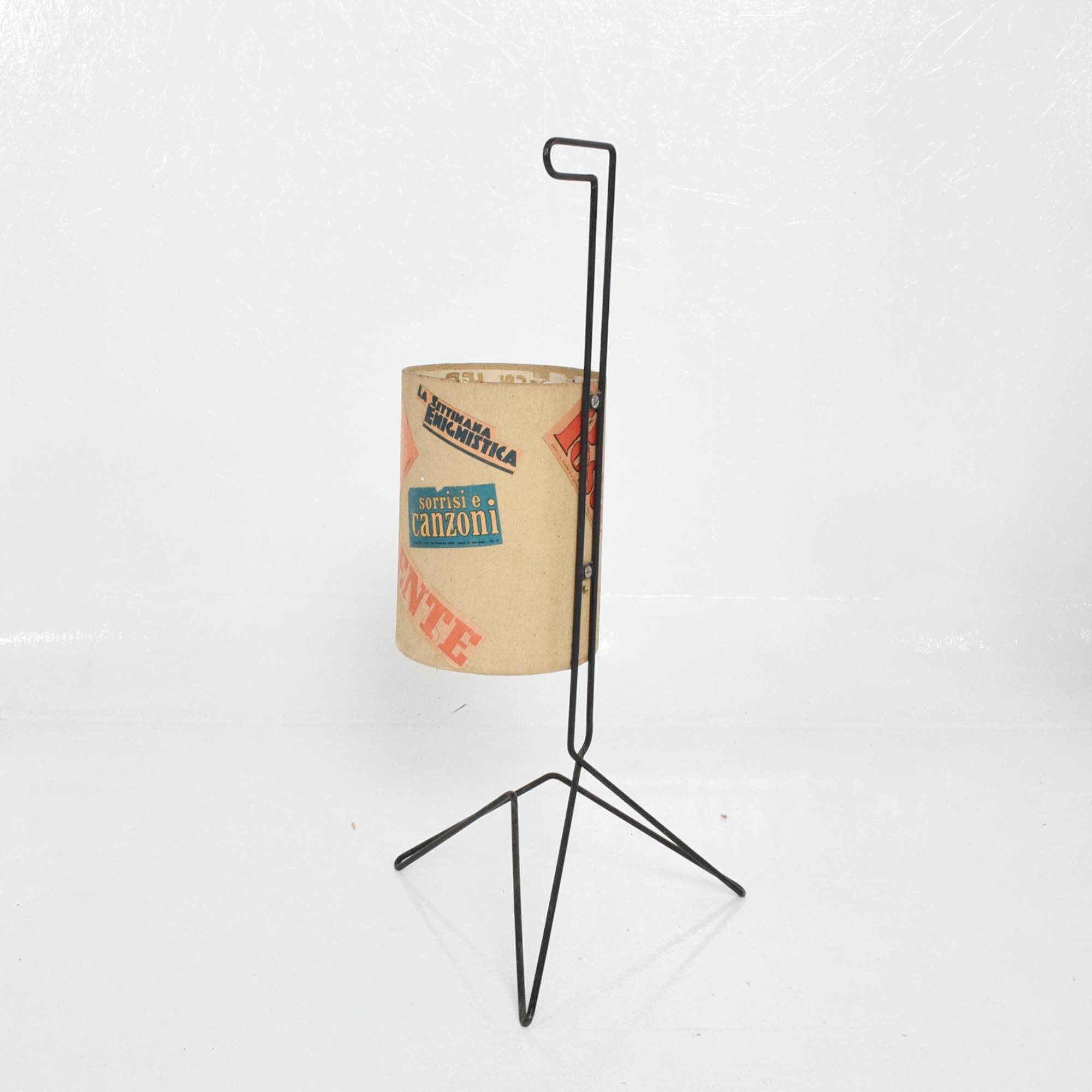 Mid-20th Century Italy 1960s Exciting Pop Art Sculptural Iron Stand w/ Catch it All Valet Basket 