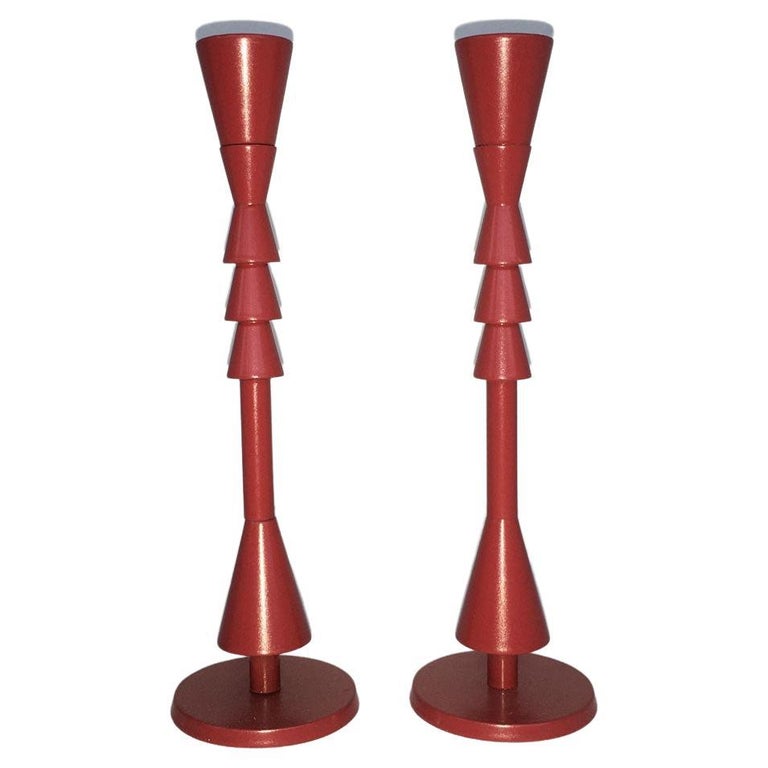 Italy 1974 Ugo La Pietra Ad Arte Red Bronze Abstract Sculpture For Sale