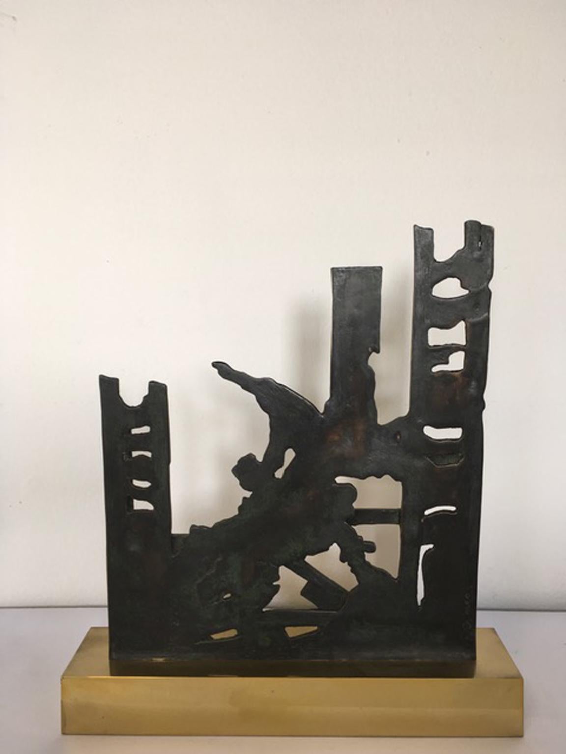 Italy 1980 Abstract Sculpture by Nevio De Luca For Sale 5