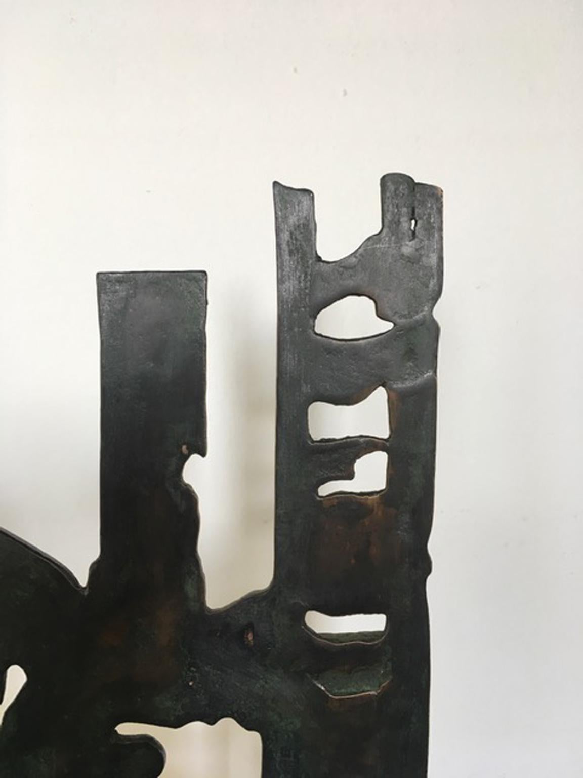 Italy 1980 Abstract Sculpture by Nevio De Luca For Sale 7