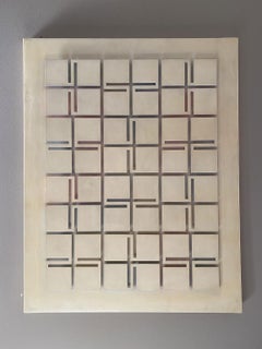 Italy 1980 Abstract White Plexiglass Artwork by Ecuadorian Estuardo Maldonado