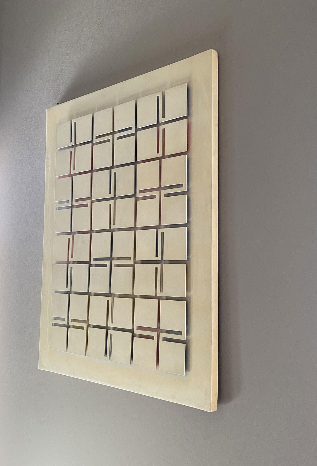 Italien 1980 Abstraktes weißes Plexiglas-Kunstwerk des Ecuadorianers Estuardo Maldonado (Minimalistisch) im Angebot