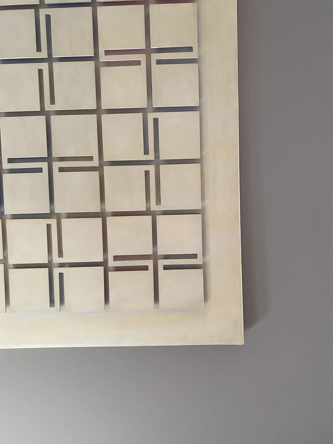 Italien 1980 Abstraktes weißes Plexiglas-Kunstwerk des Ecuadorianers Estuardo Maldonado (Handgefertigt) im Angebot