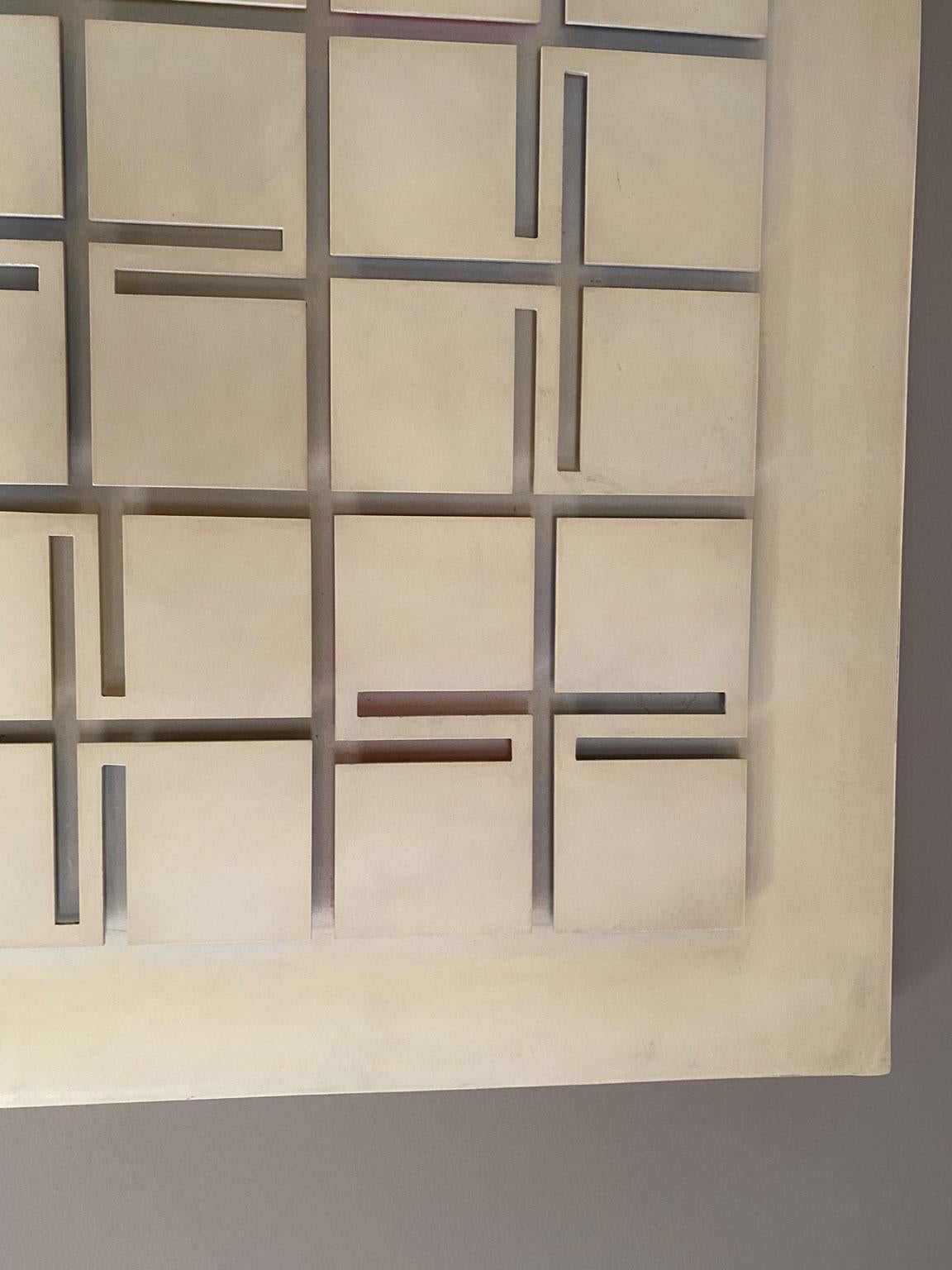 Italien 1980 Abstraktes weißes Plexiglas-Kunstwerk des Ecuadorianers Estuardo Maldonado im Angebot 1
