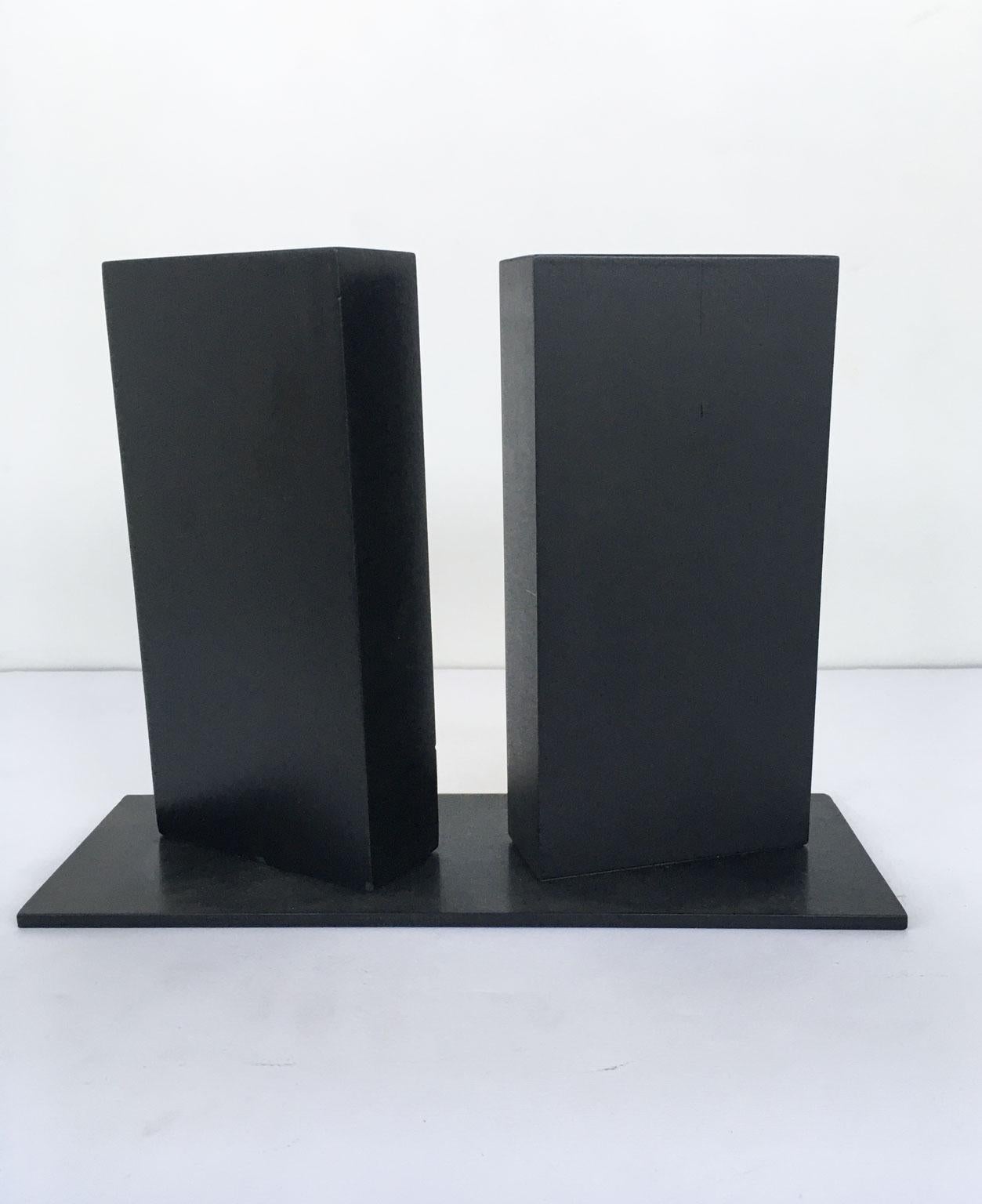 Italy 1980 Bronze Abstract Sculpture Walter Valentini Tavole Panels For Sale 5