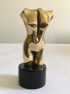 Italia 1980 Fine XX secolo Bronzo Busto multiplo di donna nuda di Nanut