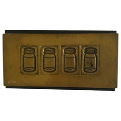 Italia 1980 Finales del siglo XX Arte pop Múltiples botellas de bronce