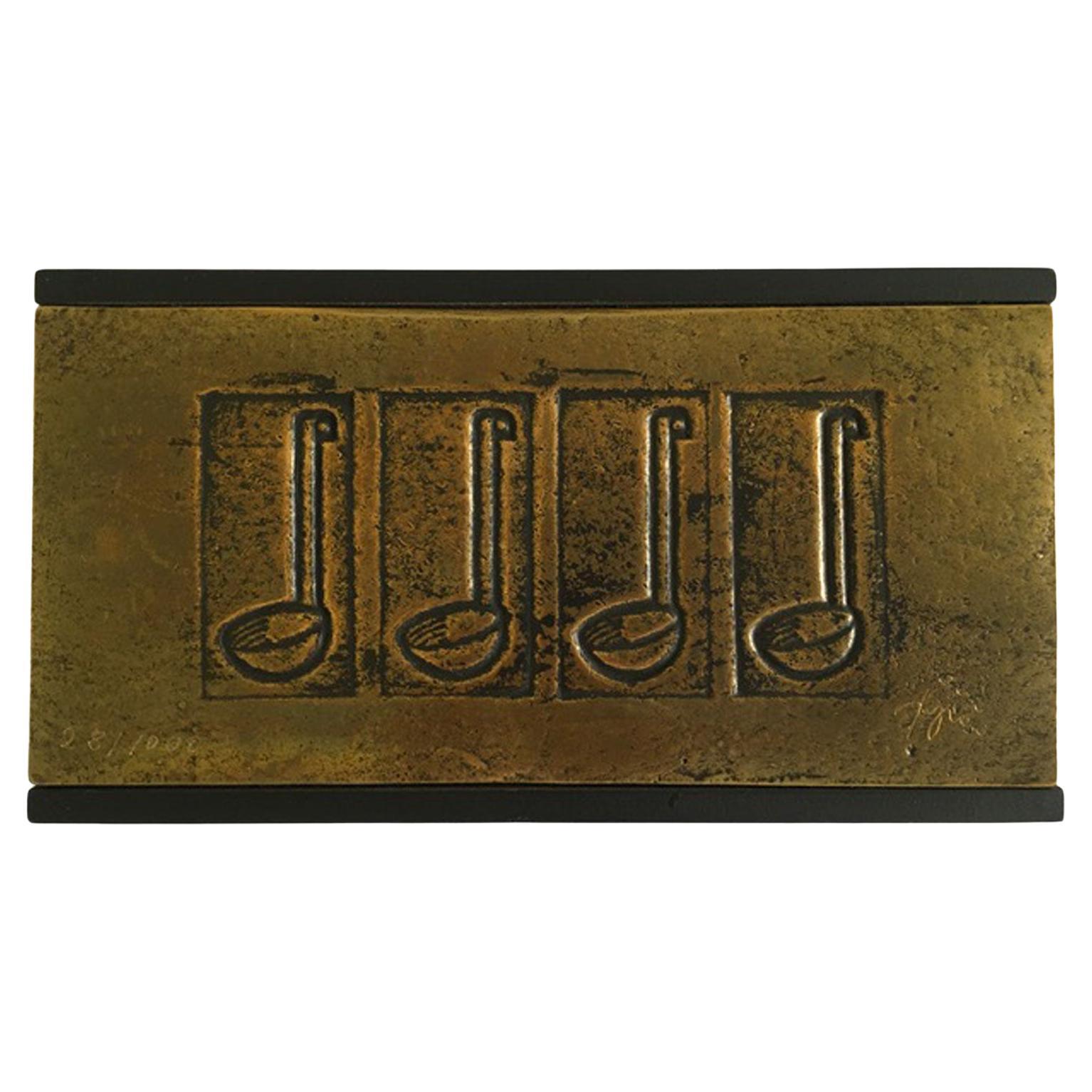 Italy 1980 Late 20th Century Pop Art Multiple Bronze Dippers For Sale