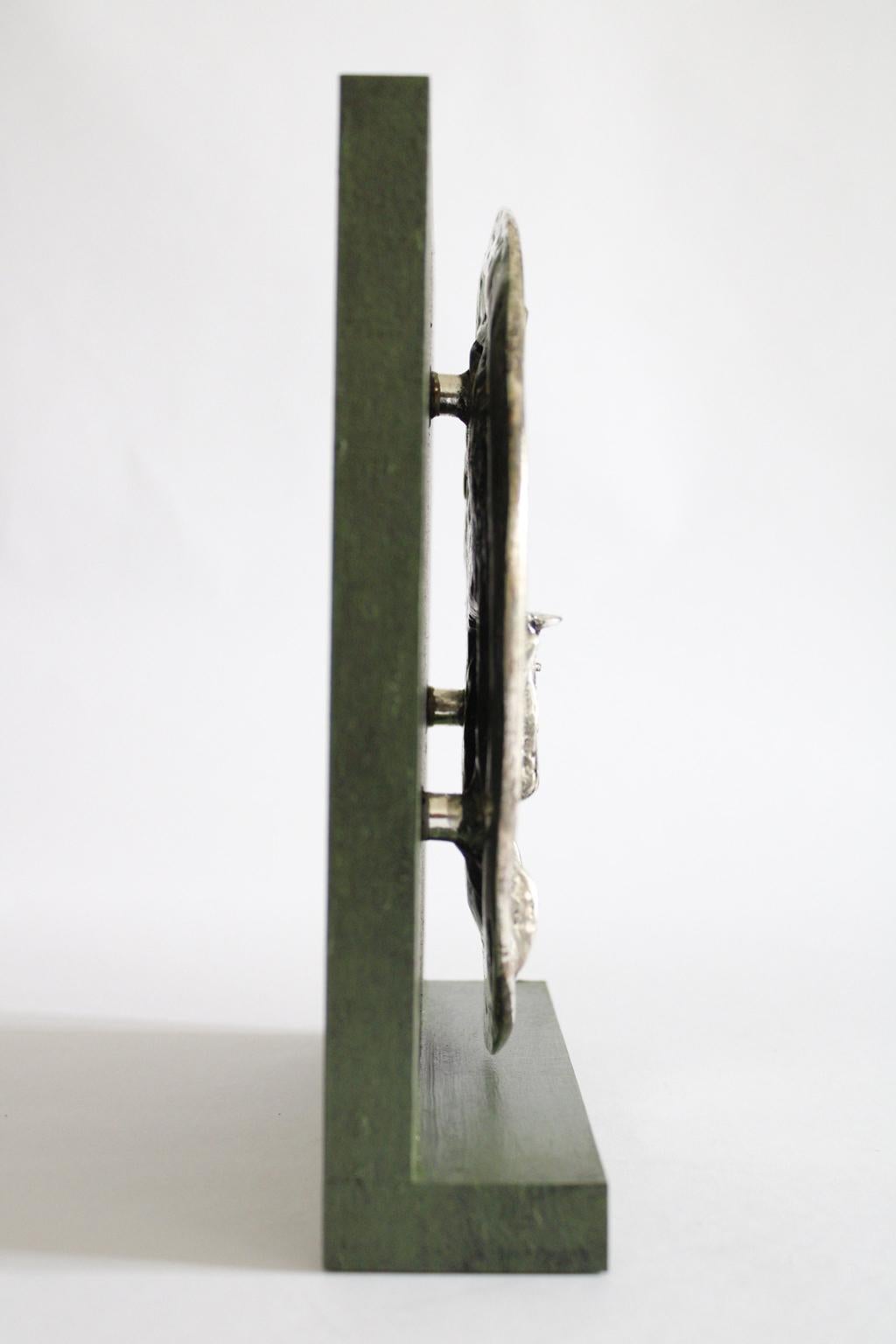 Italia 1980 Escultura postmoderna abstracta de bronce de Novello Finotti en venta 7