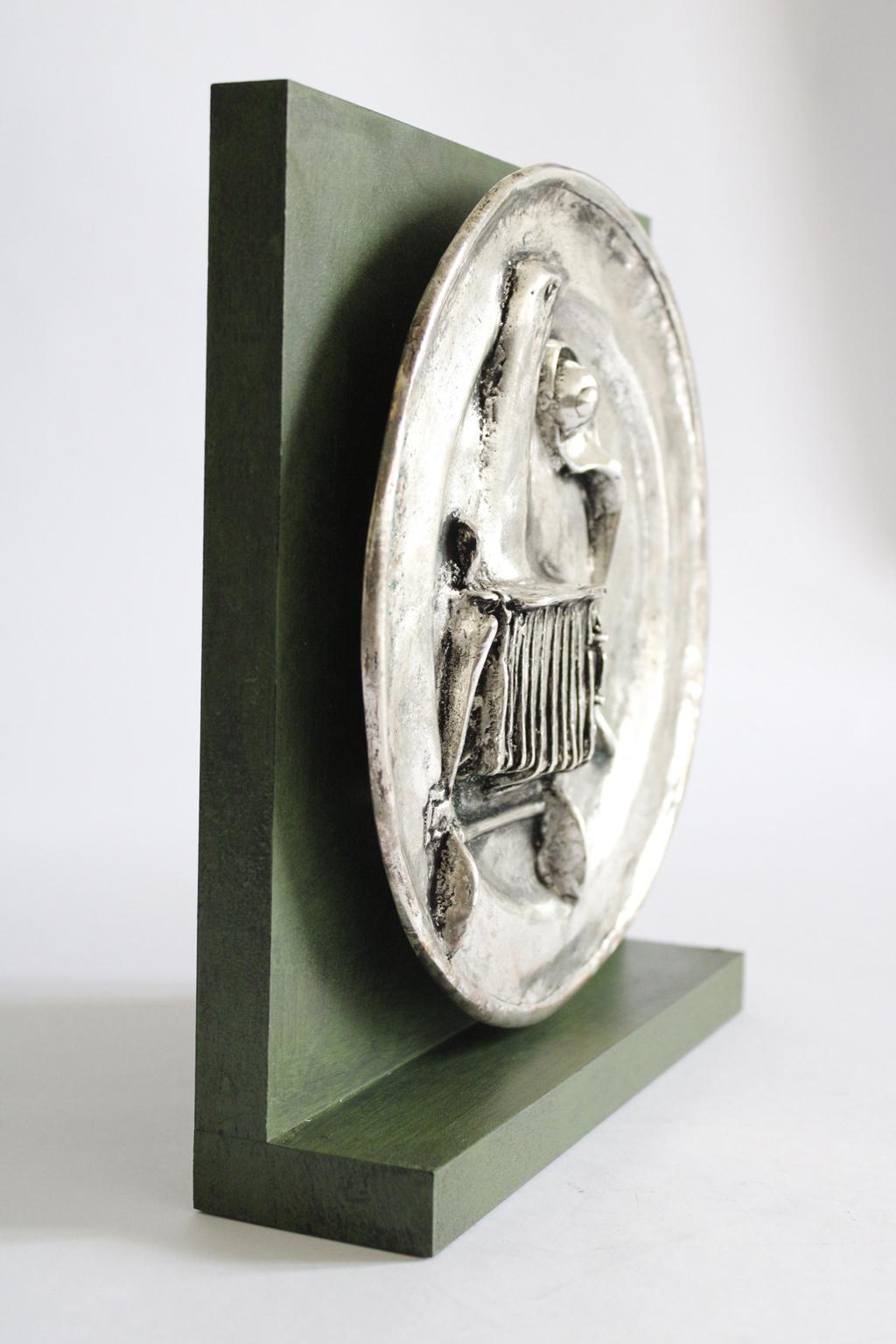 Fait main Sculpture en bronze abstrait post-moderne de Novello Finotti, Italie, 1980 en vente