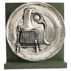 Italien, postmoderne abstrakte Bronzeskulptur von Novello Finotti, 1980