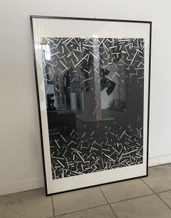 Italie 1980 Post - Modern Abstract Multiple Print on Paper by Beppe Bonetti