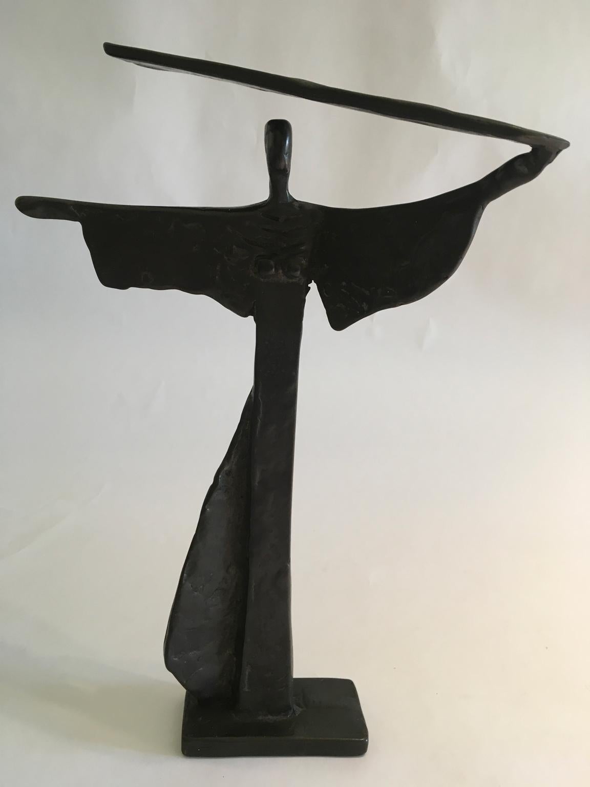Italy 1980 Post-Modern Bronze Abstract Sculpture by Ugo Carà 10