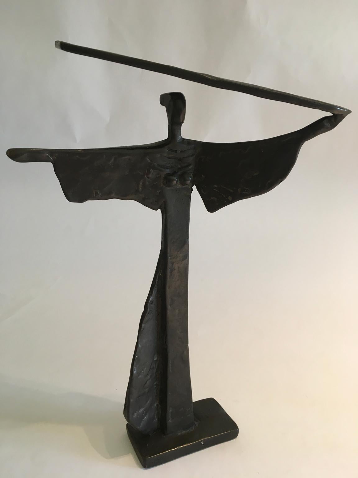 Italy 1980 Post-Modern Bronze Abstract Sculpture by Ugo Carà 13
