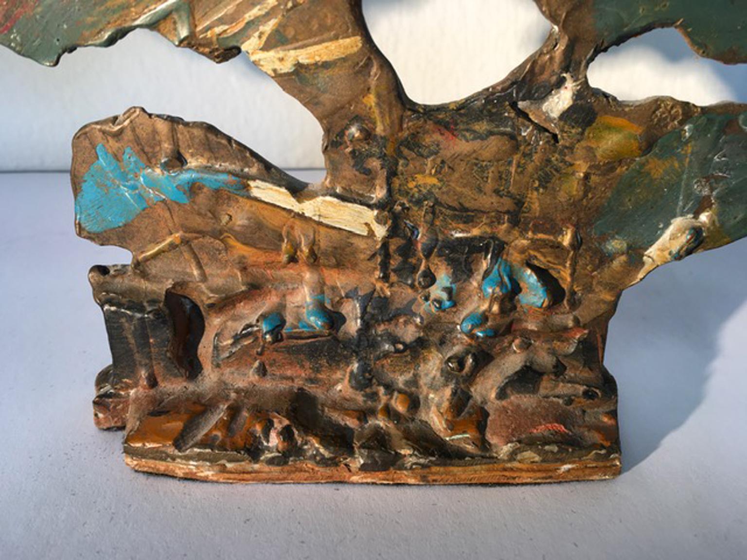 Italy 1985 Postmodern Abstract Bronze Sculpture For Sale 9