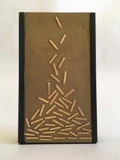 Italie, 1990, sculpture abstraite post-moderne en bronze de Beppe Bonetti