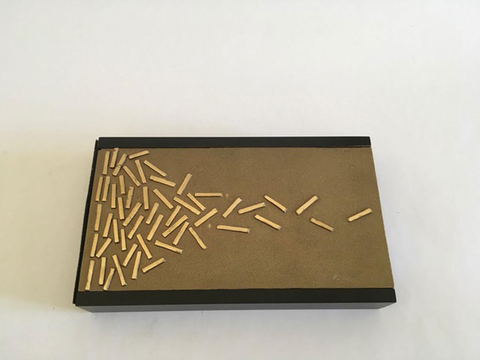 Postmoderne abstrakte Skulptur aus Bronze von Beppe Bonetti, Italien, 1990 im Zustand „Gut“ im Angebot in Brescia, IT