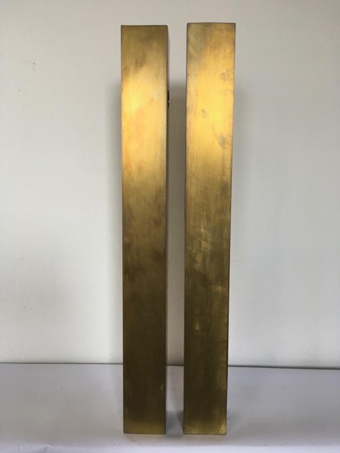 Italy 1998 the Skyscrapers Brass Abstract Sculpture For Sale 6