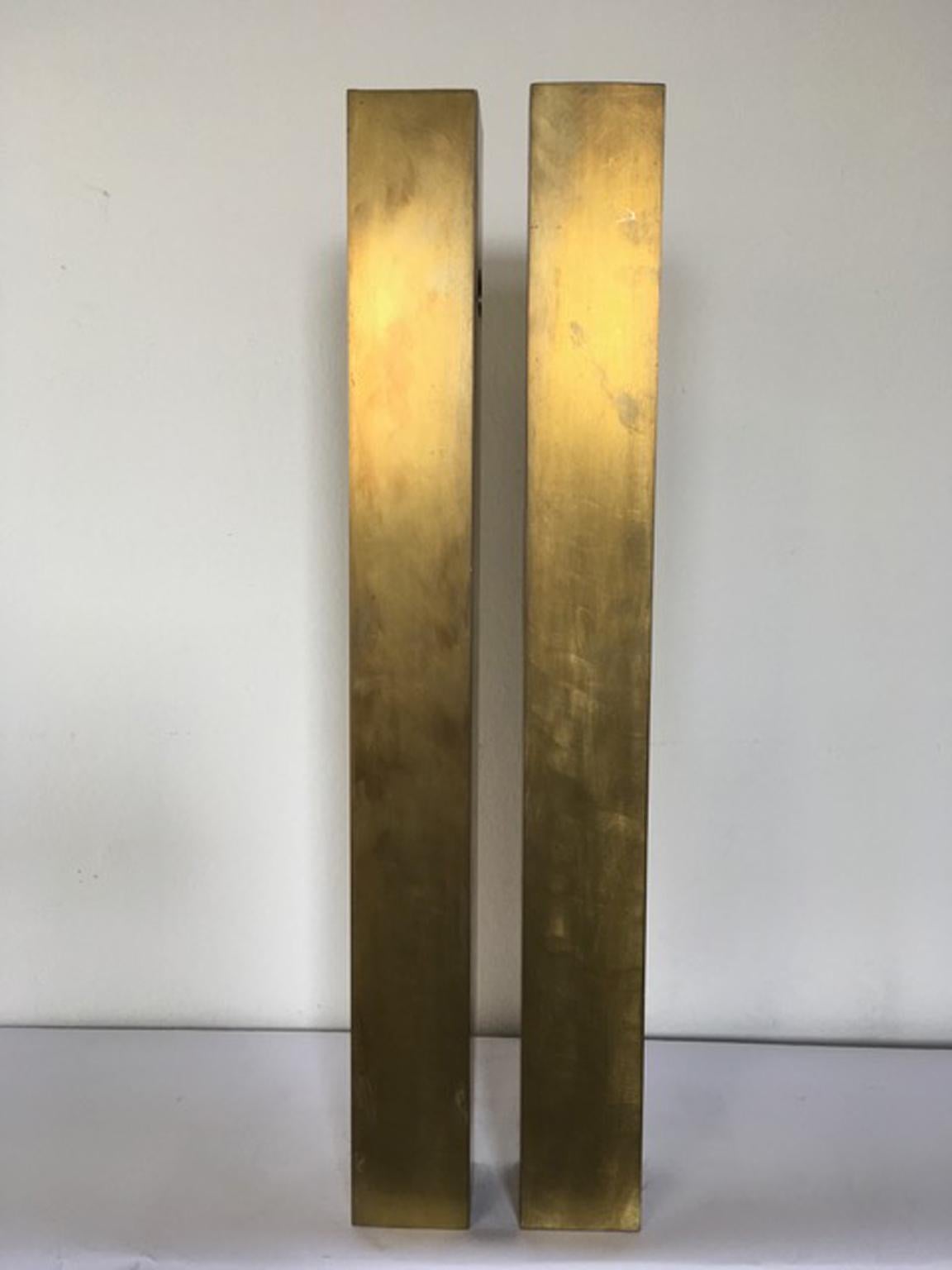 Italy 1998 the Skyscrapers Brass Abstract Sculpture For Sale 12