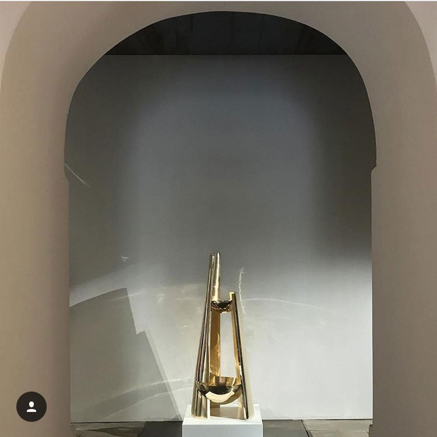 Minimalist Italy 2017 André Fu Brass Abstract Sculpture  For Sale