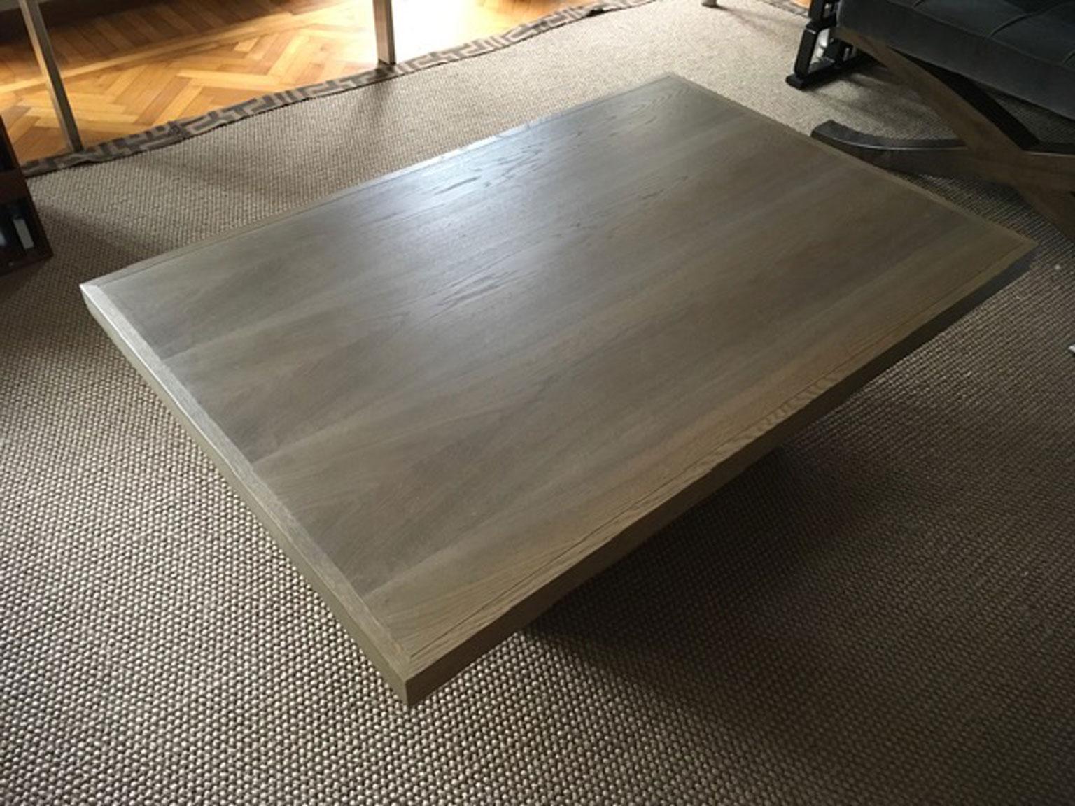 Italy 21st Century Coffee Table in Grey Oakwood Rectangular For Sale 3