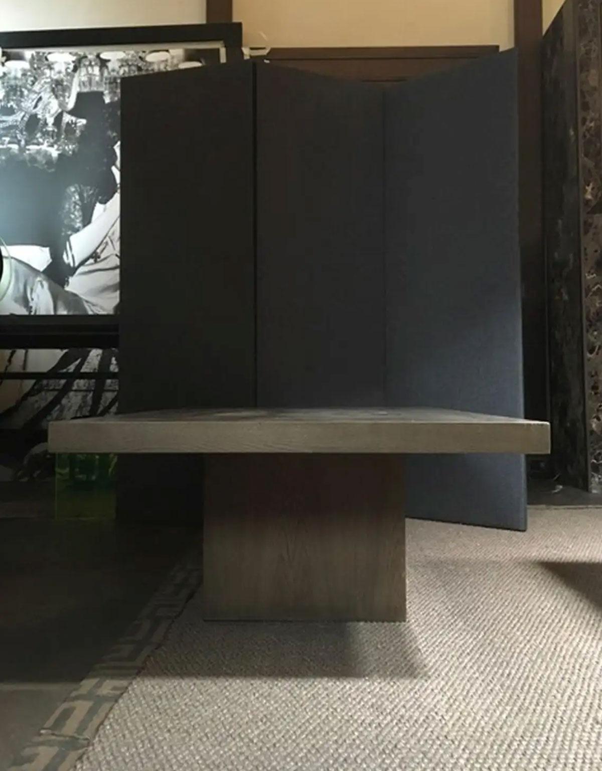 Modern Italy 21st Century Coffee Table in Grey Oakwood Rectangular For Sale