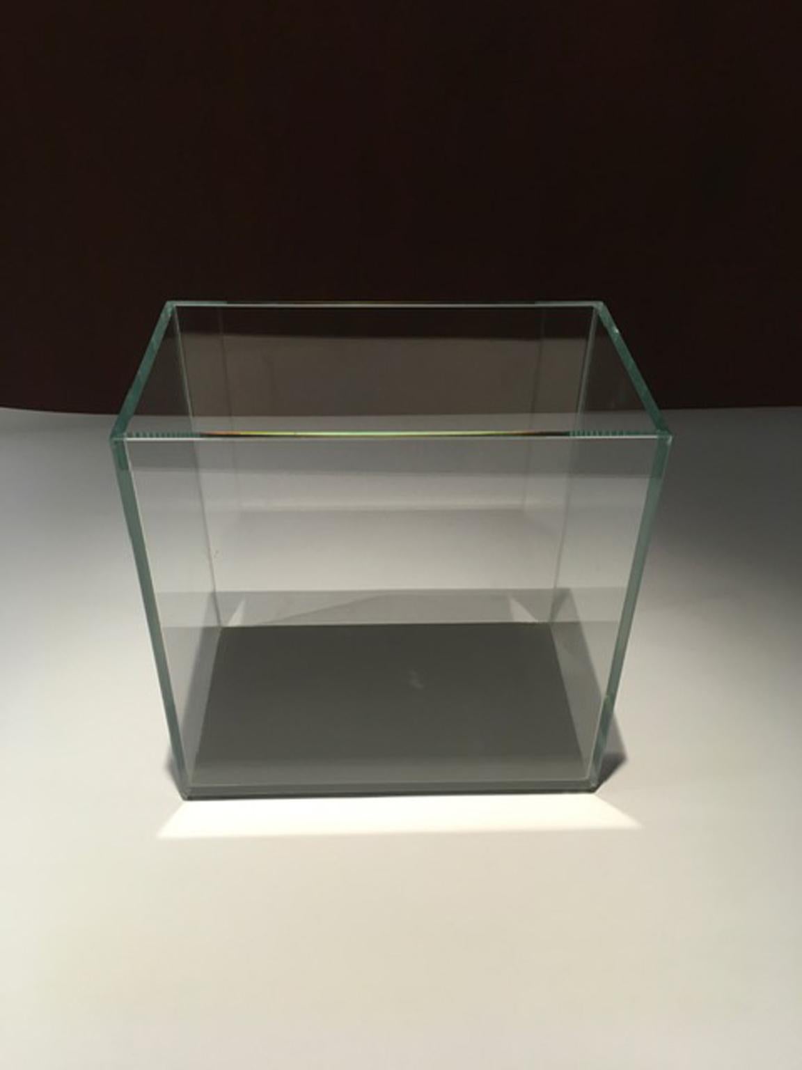 Italian Italy 21st Century Glass Vase in Minimalist Style For Sale