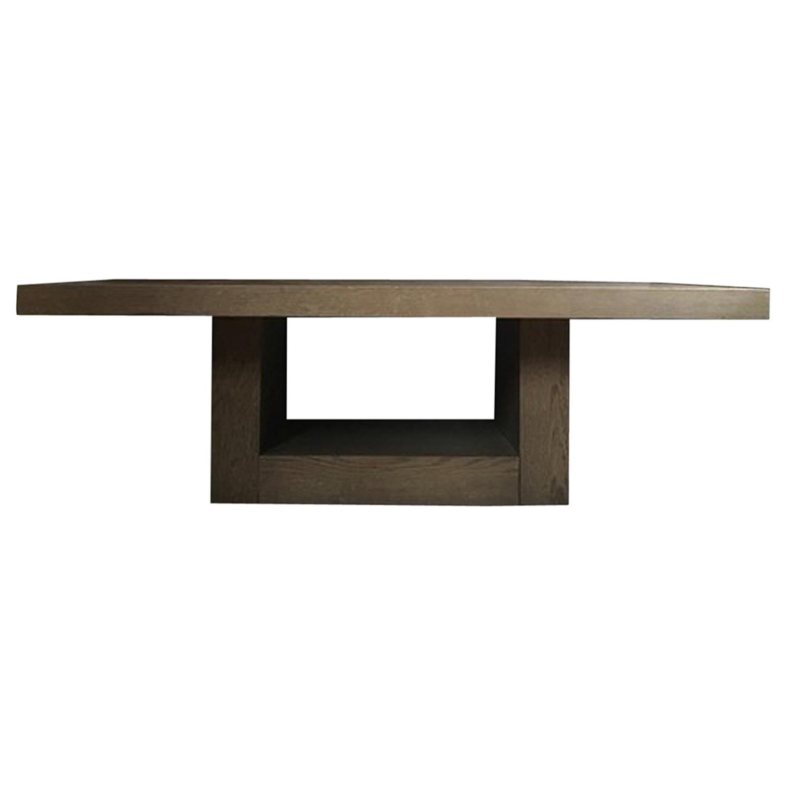 Italy 21st Century Grey Oak Coffee Table in Scandinavian Modern Style