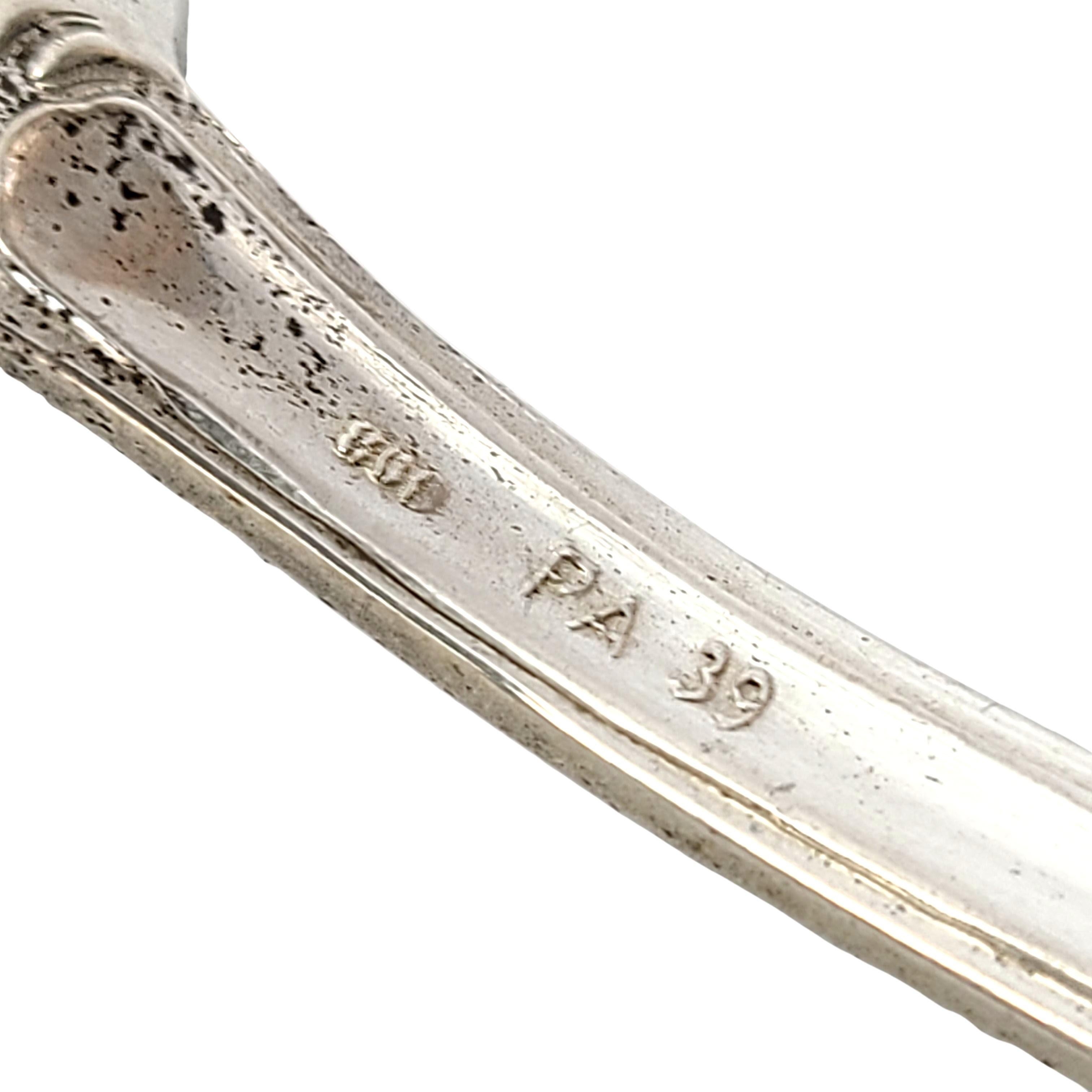 Italien 800er Silber Stancampiano Muschel-Zuckerschale und Löffel im Angebot 7