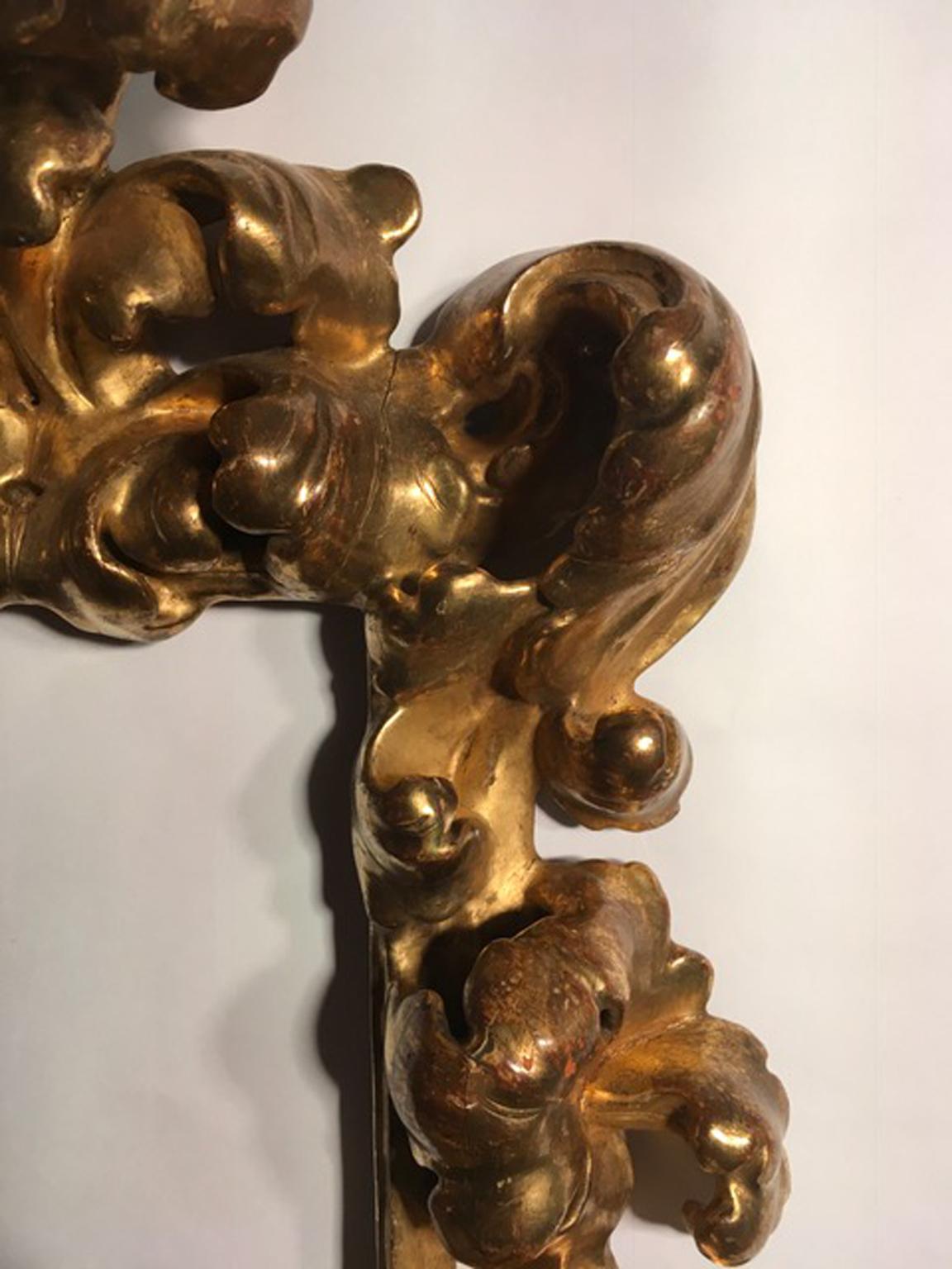 Italy 18th Century Golden Wood Frame in Tuscany Late Renaissance Style ...