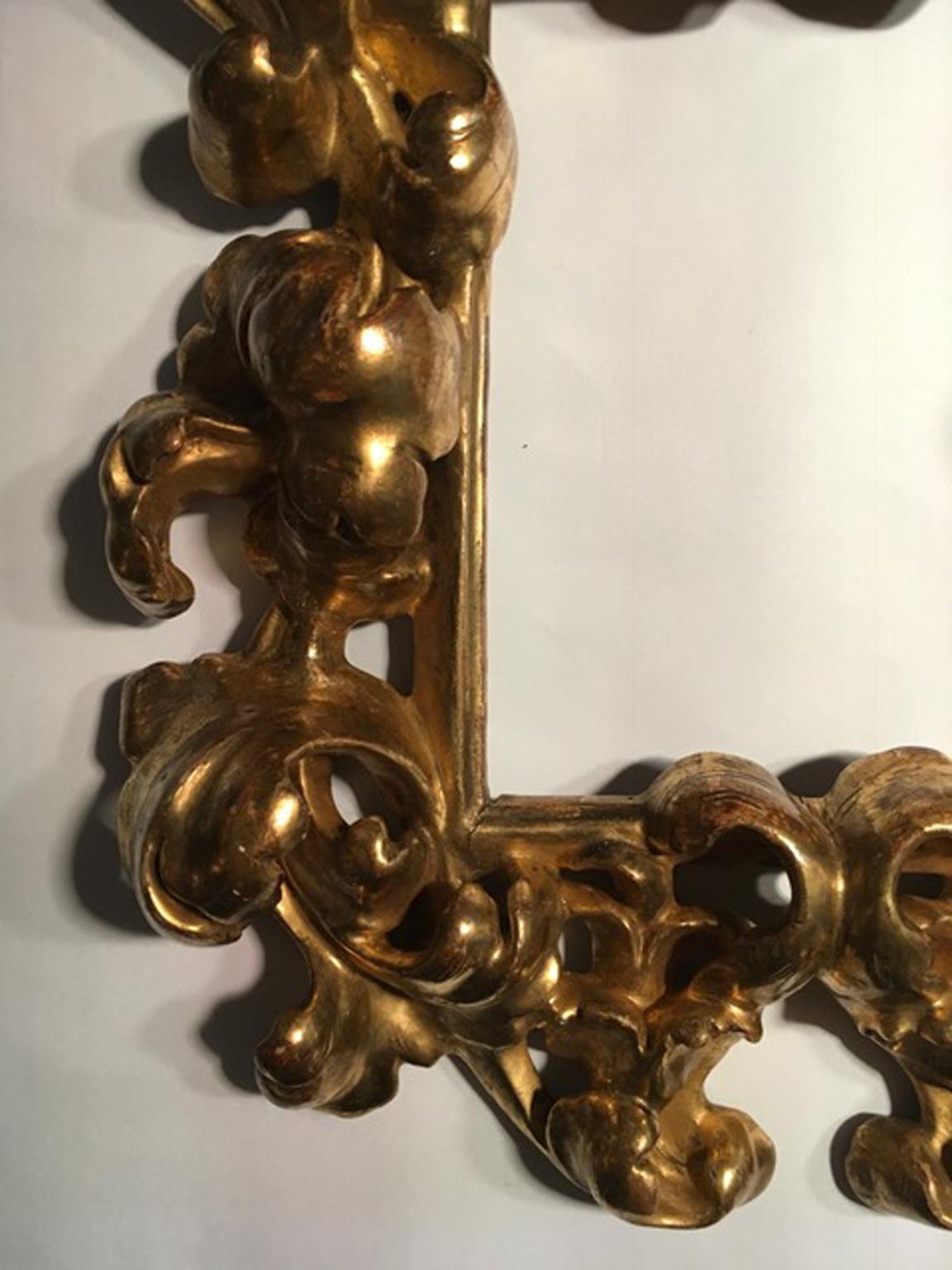 Italy 18th Century Golden Wood Frame in Tuscany Late Renaissance Style ...