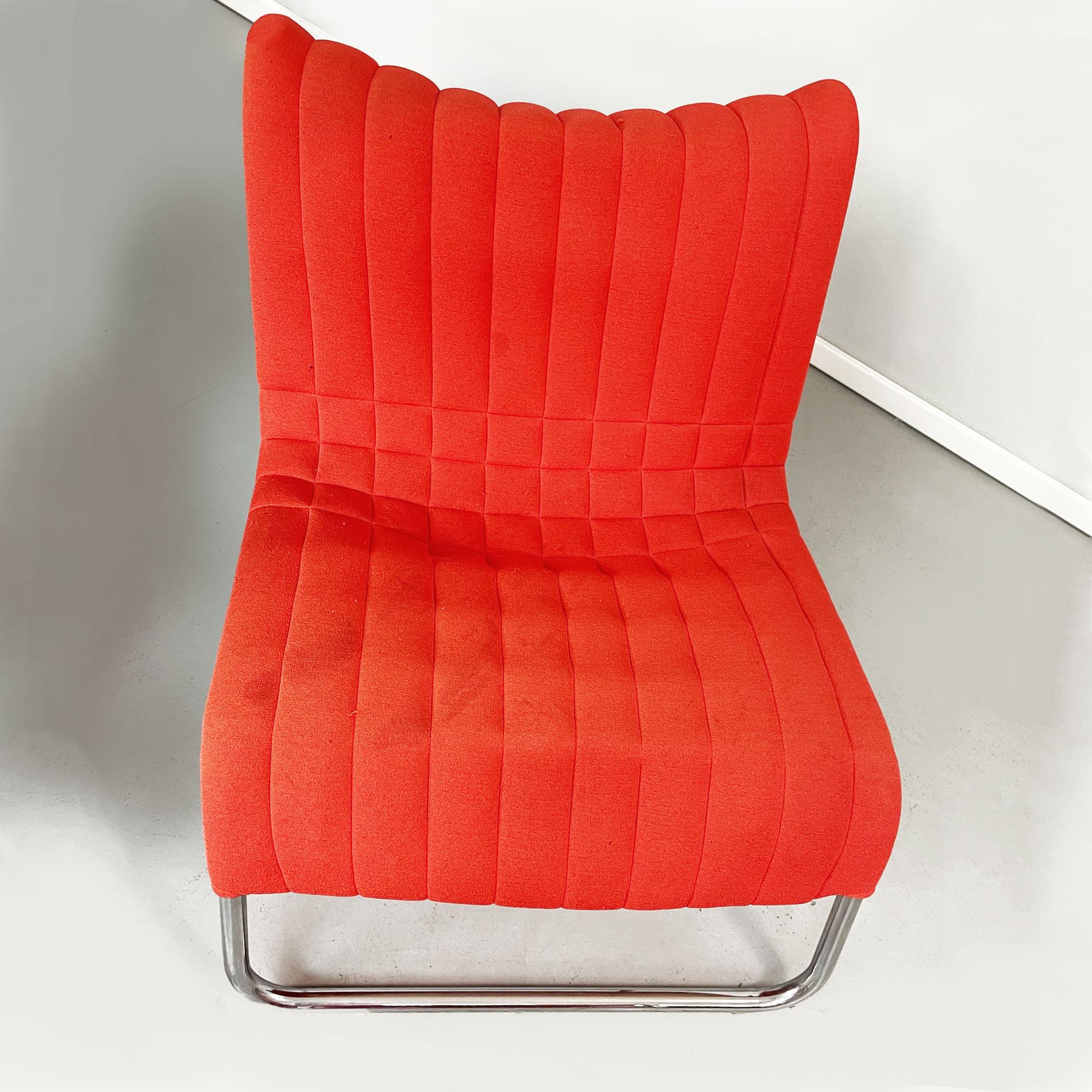 Late 20th Century Italy Armchair and Footrest Due Cavalli by De Pas D’Urbino Lomazzi Driade, 1970s