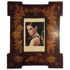 Italy Art Deco Inlaid Wooden Frame