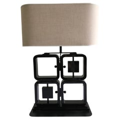Italy Black Wooden Table Lamp Following Borsani Style Contemporary Product