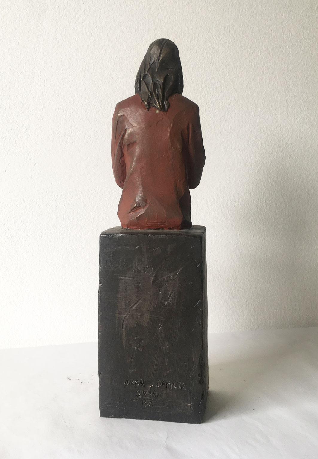 Italy Bronze Cast Figurine Sculpture by Aron Demetz Verso te For Sale 3