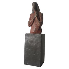 Sculpture italienne de figurine en bronze coulé d'Aron Demetz Verso te