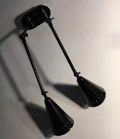 Italy Burnished Brass Wall Sconce Mid-Century Modern Style