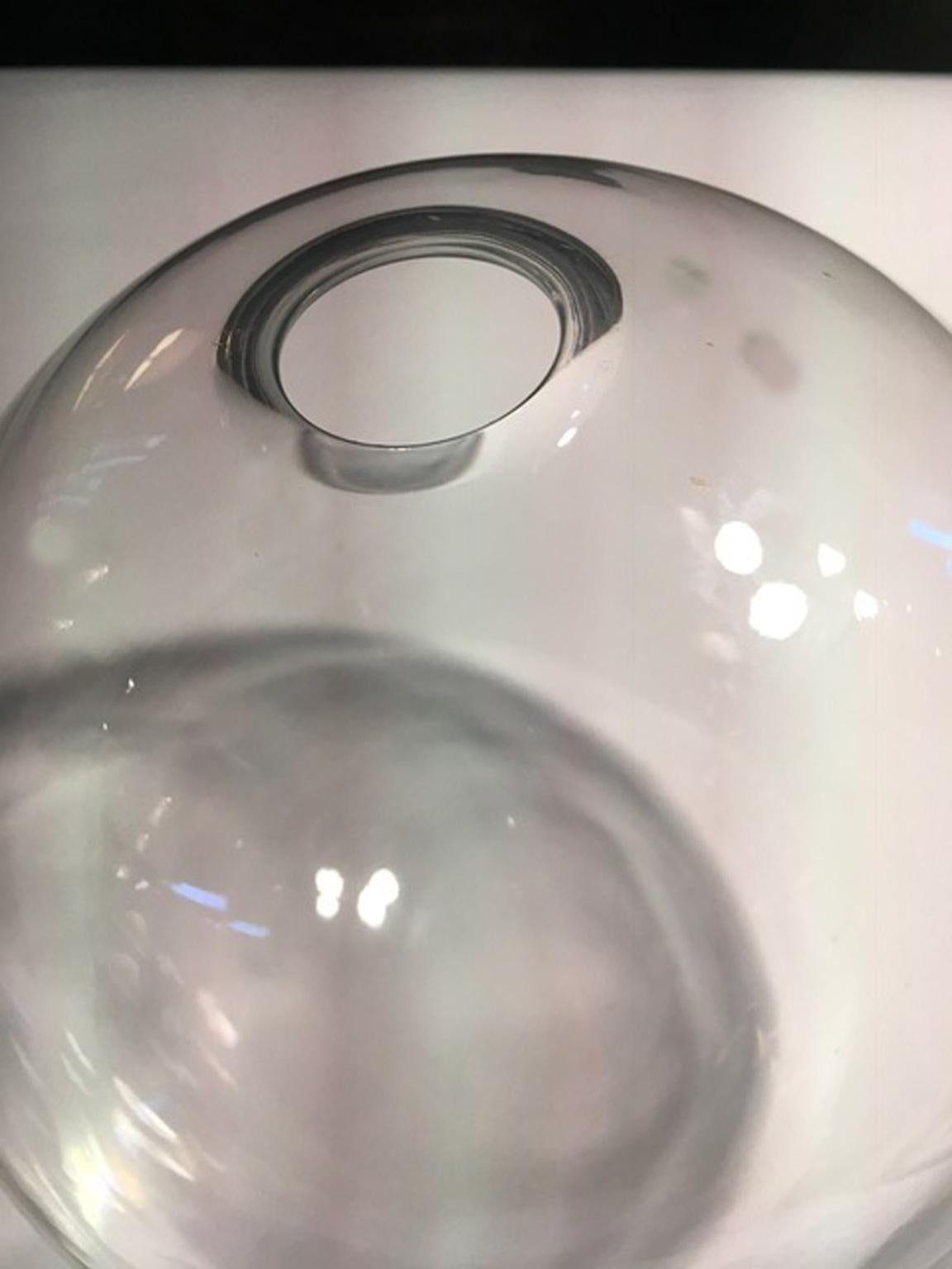 Italy Clear Sphere Glass Minimalist Style Contemporary Decorative Object For Sale 16