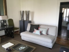 Italie Contemporain Design Canapé 2 places Gris clair