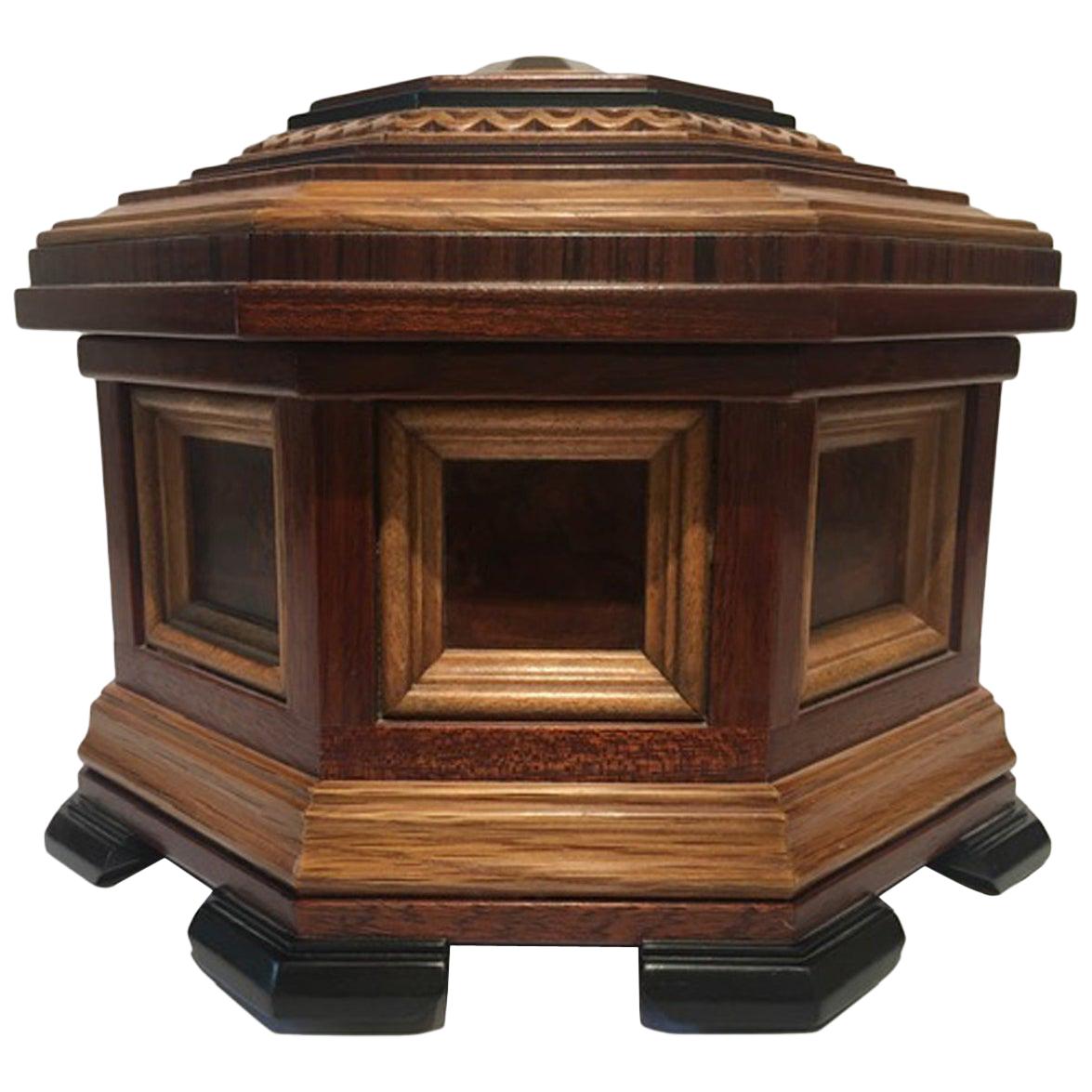 Italy Contemporary Fine Cabinetry Jewelery or Watches Wooden Box For Sale