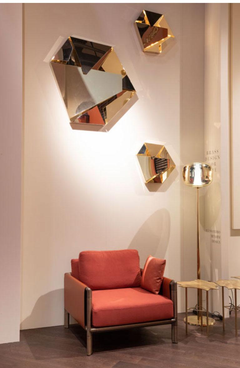 Minimaliste Italie Ghidini 1961 Abstract Wall Light Sculpture by Campana Brothers Large Size en vente