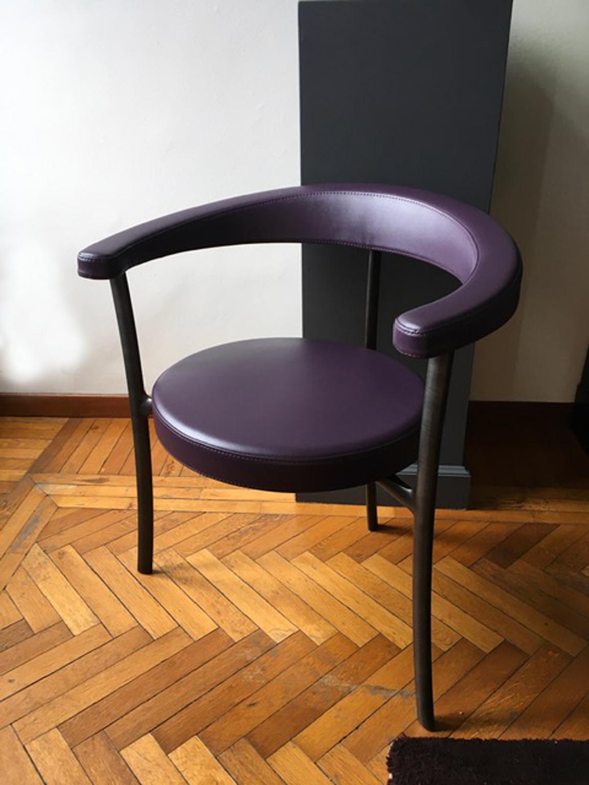 Moderne Italie Ghidini 1961 Fauteuil en laiton bruni Design contemporain en vente