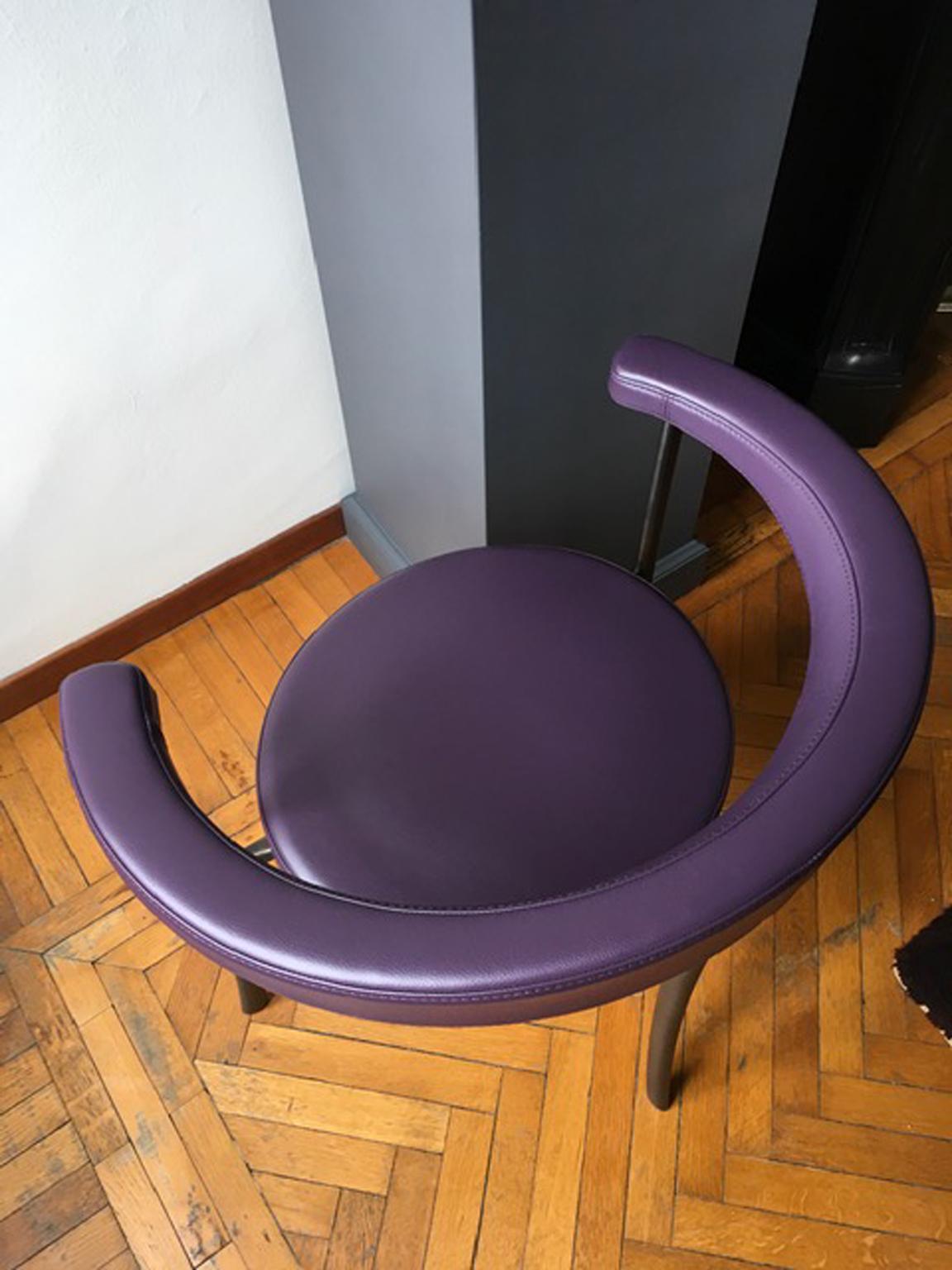 Laiton Italie Ghidini 1961 Fauteuil en laiton bruni Design contemporain en vente