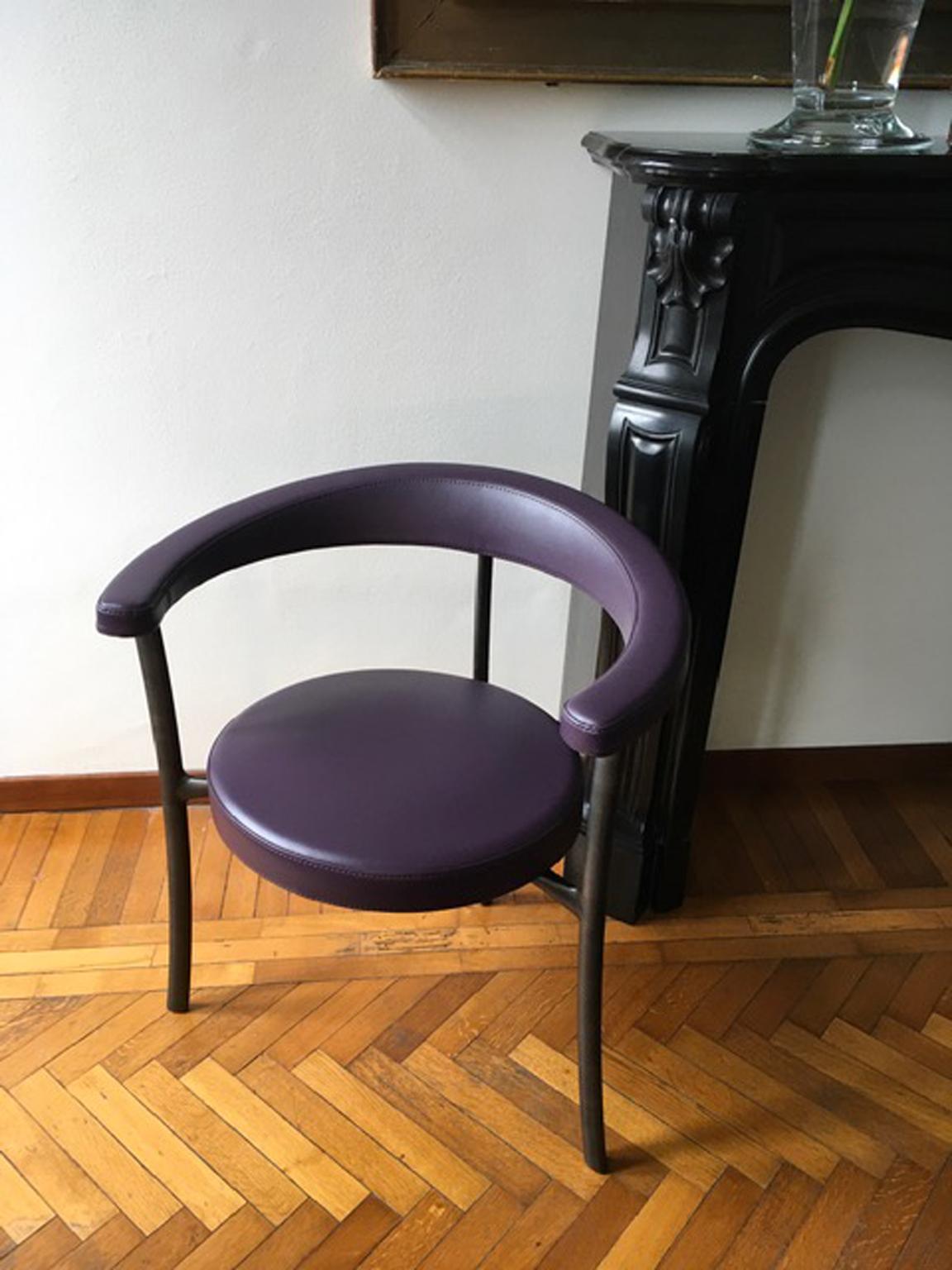 Italien, Ghidini 1961, Set 6 Sessel aus brüniertem Messing, zeitgenössisches Design (Italienisch) im Angebot