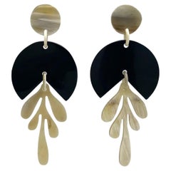 Italy Horn Dangle Earrings