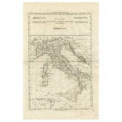 Italy in the Age of Antiquity – Rigobert Bonne French Map c.1780