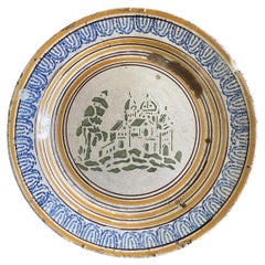 Antique Italy Late 18th Century Ceramic Dish or Decorative Centerpiece
