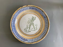 Italy Late 18th Century  Tuscany Ceramic Dish Centerpiece