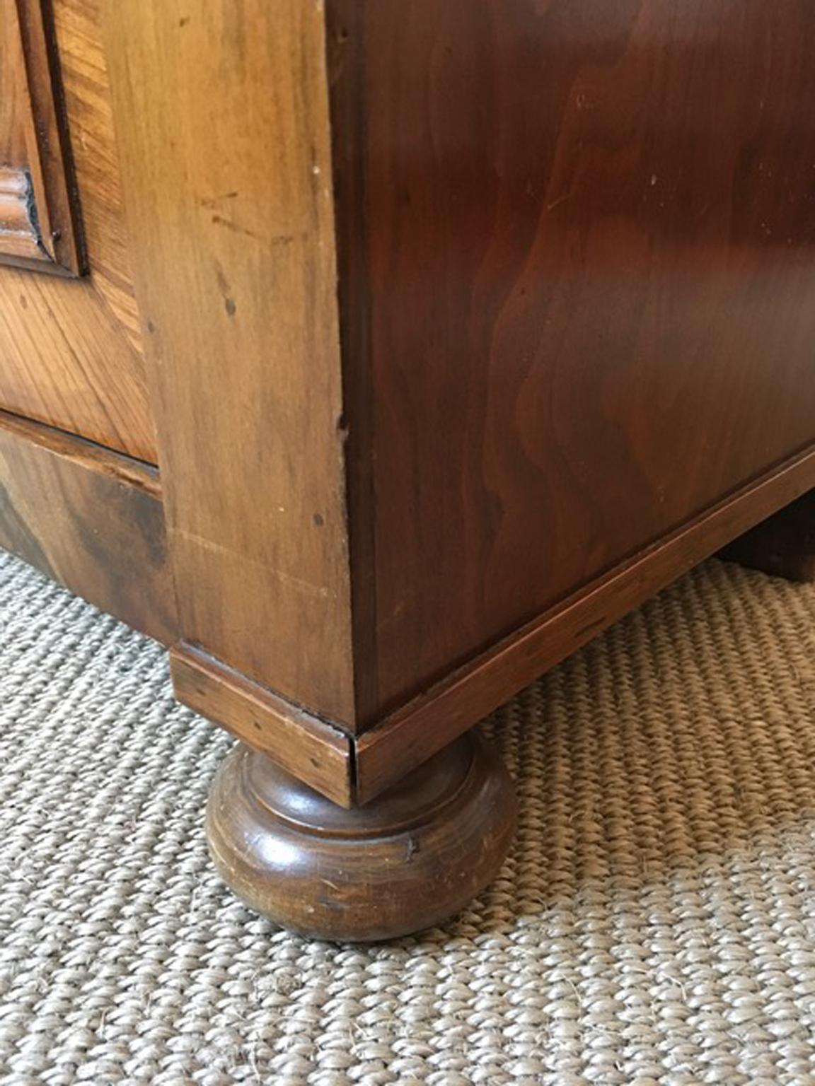 Italy Late 19th Century Inlaid Walnut Buffet with Drawer or Low Cabinet For Sale 9